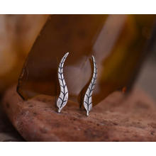 925 Sterling Silver Stud Brinco Clipe